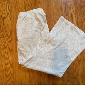 Brandy Melville Wide Leg Waffle Knit Sweatpants